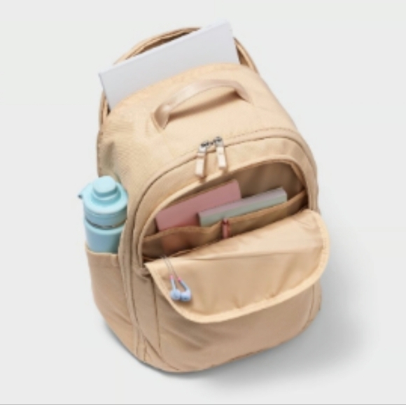 NWT All In Motion Travel Backpack Cream Tan - Picture 2 of 8